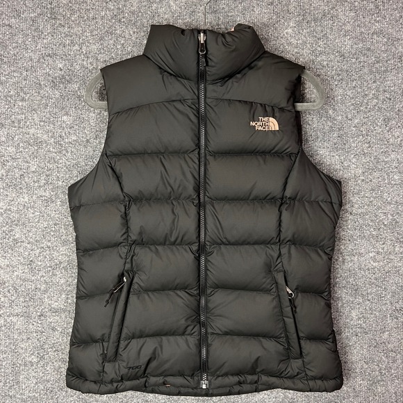 The North Face Jackets & Blazers - The North Face 700 Fill Down Vest Womens Small Black Pink Lined Puffer